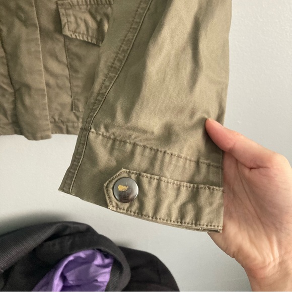 Gap women’s cotton jacket chore green size m lined - Picture 6 of 10